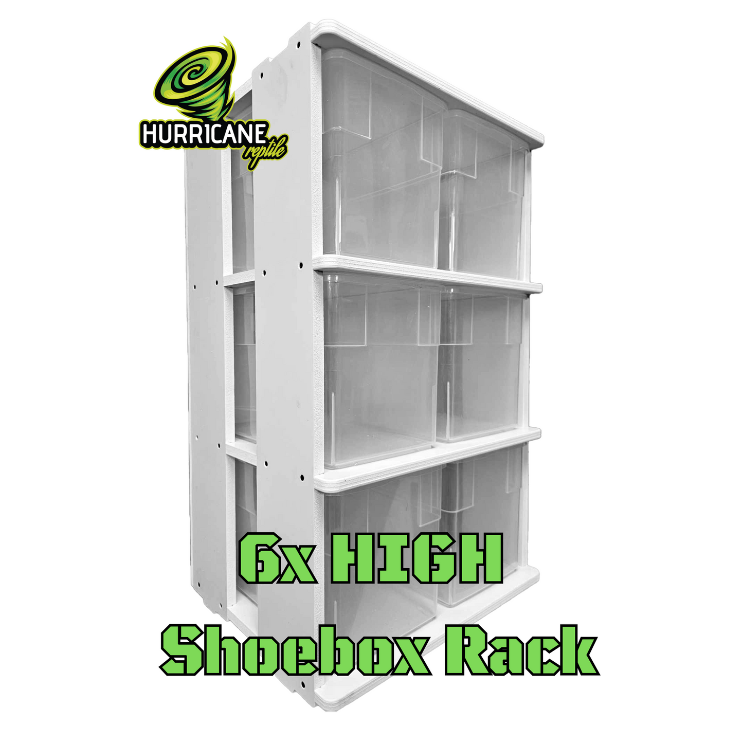 HHS6 - High Shoebox Rack - 6 Tubs