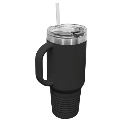 Ballsh!t OFFICIAL 40oz Travel Mug w/Handle & Straw
